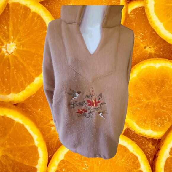 Cabin‎ Fever V Neck Fleece Sweatshirt Size Medium - Picture 1 of 6